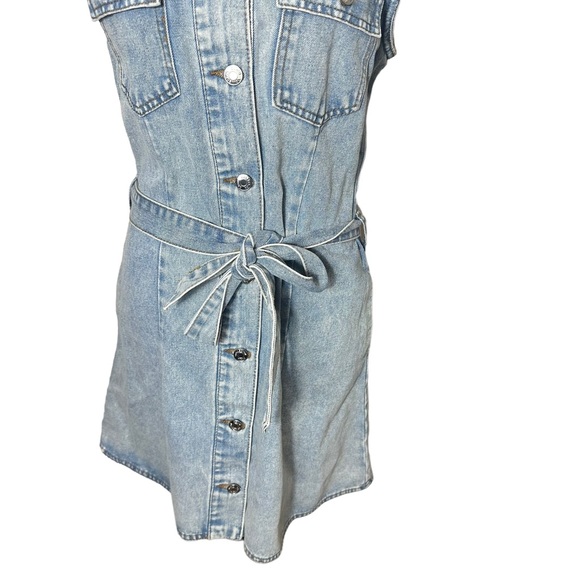 CiSono Womens Denim Mini Dress Size Large - Picture 7 of 12